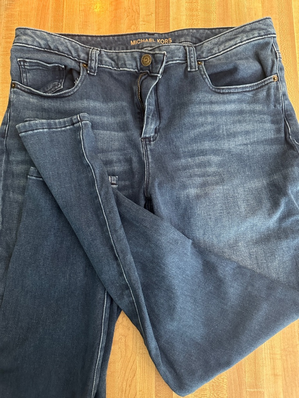 Michael Kors Izzy Skinny  Blue Stretch Jeans Size 12